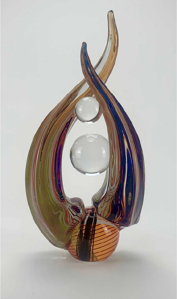 Richard-Royal-Apropo-series-Revive-A11-03-orange-purple-green-solid-glass-sculpture