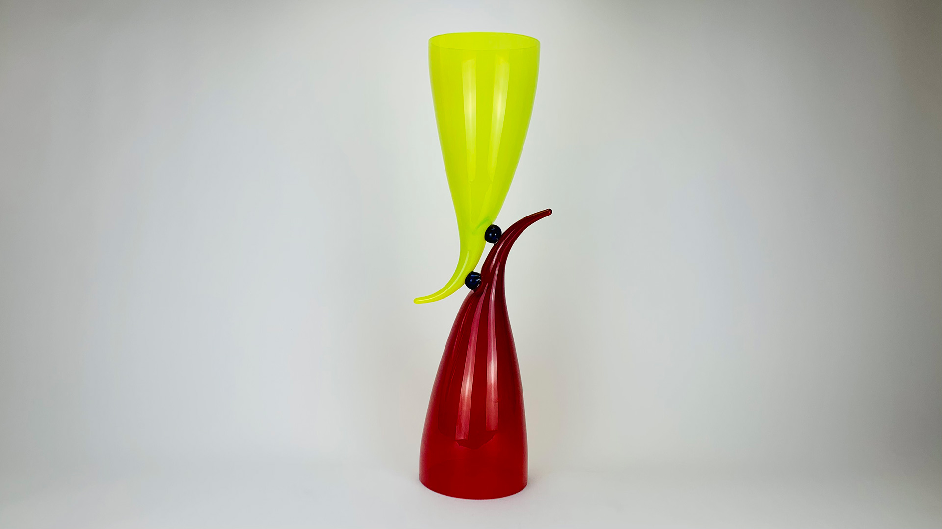 Richard-royal-relationship-series-r94-47-red-yellow-glass-sculpture
