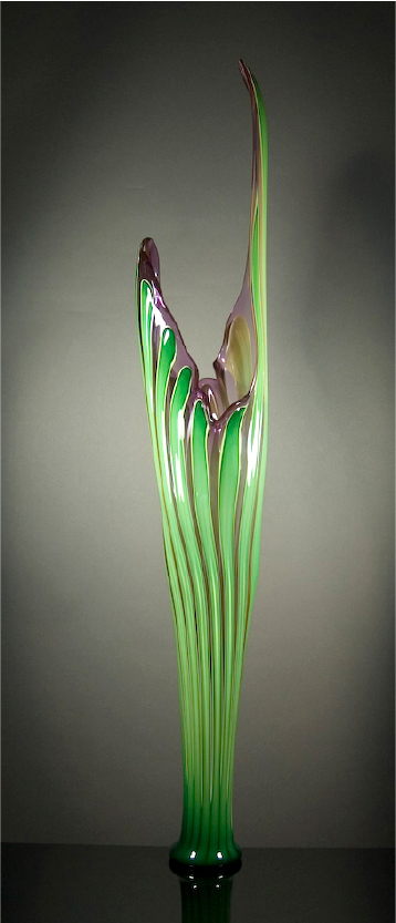 richard-royal-diamond-cut-series-dc04-81-green-purple-hot-glass-sculpture