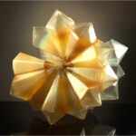 richard-royal-geometric-series-geo16-34-golden-hot-glass-sculpture