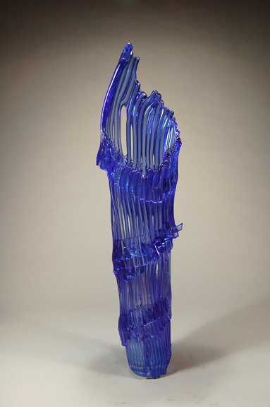 richard-royal-shelter-series-s01-37-blue-hot-glass-sculpture