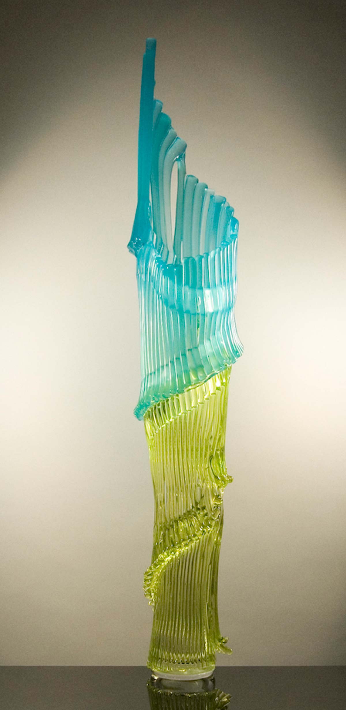 richard-royal-shelter-series-s03-45-turquoise-citrine-hot-glass-sculpture